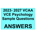 2023-2027 VCE Psychology - VCAA Sample Exam - Detailed Answers